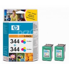 Cartus cerneala HP 344 Tri-colour Inkjet Print Cartridge 2-pack - C9505EE